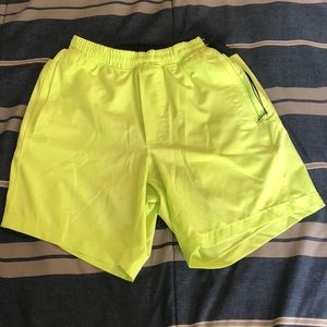 Birddogs Medium Shorts Neon Green/ Navy